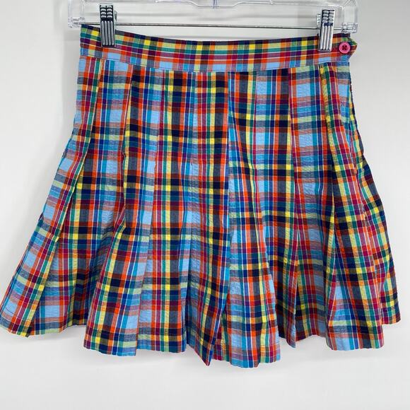 Urban Outfitters Skirt Pleated Plaid Schoolgirl Uniform Croquet Small Cosplay - Picture 1 of 9